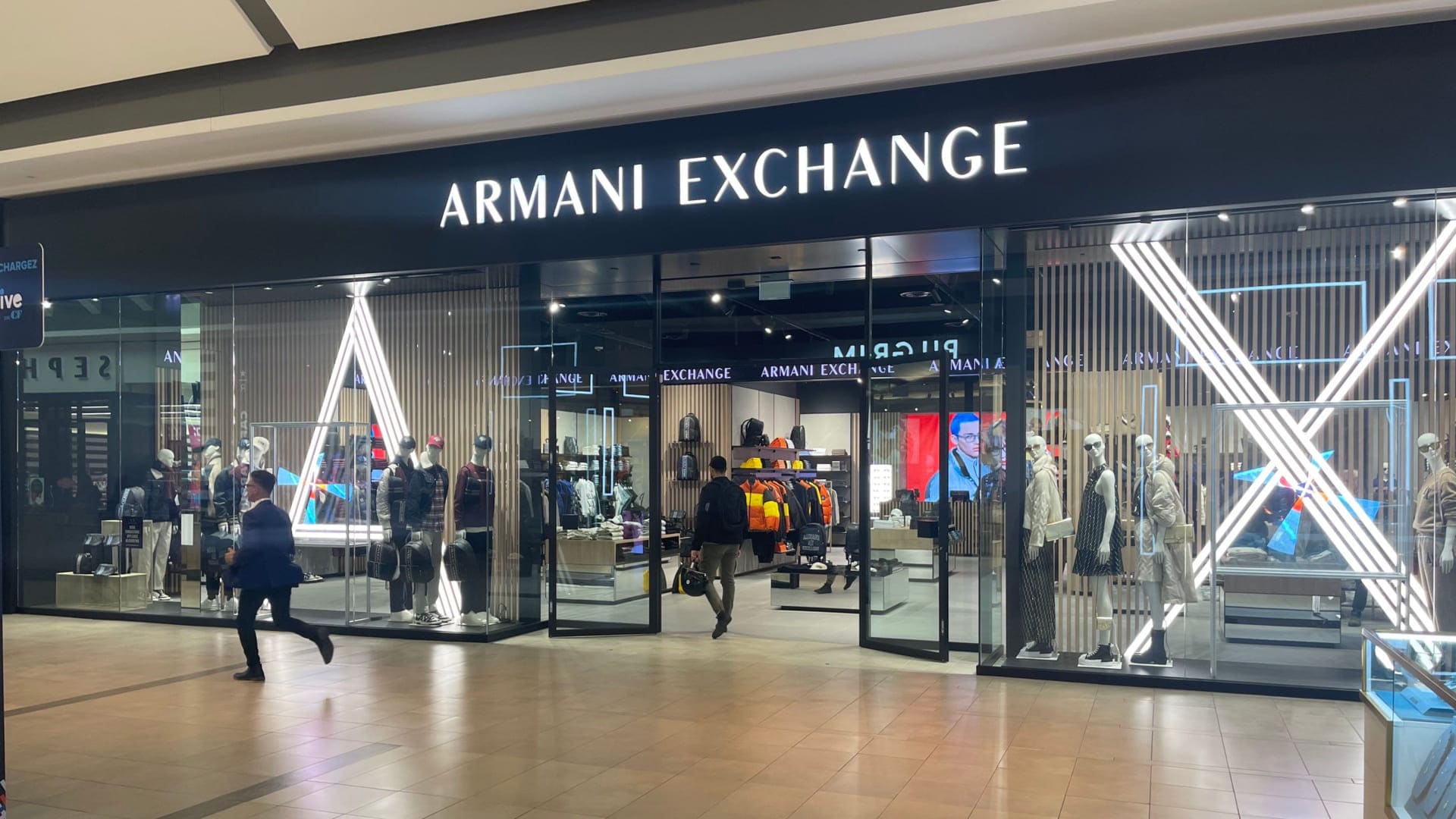 Armani Exchange Store inside