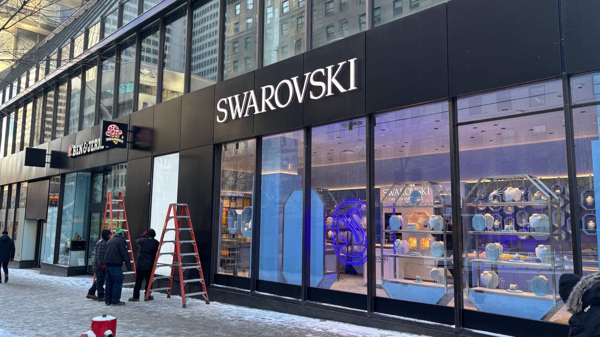 Swarovski Store inside