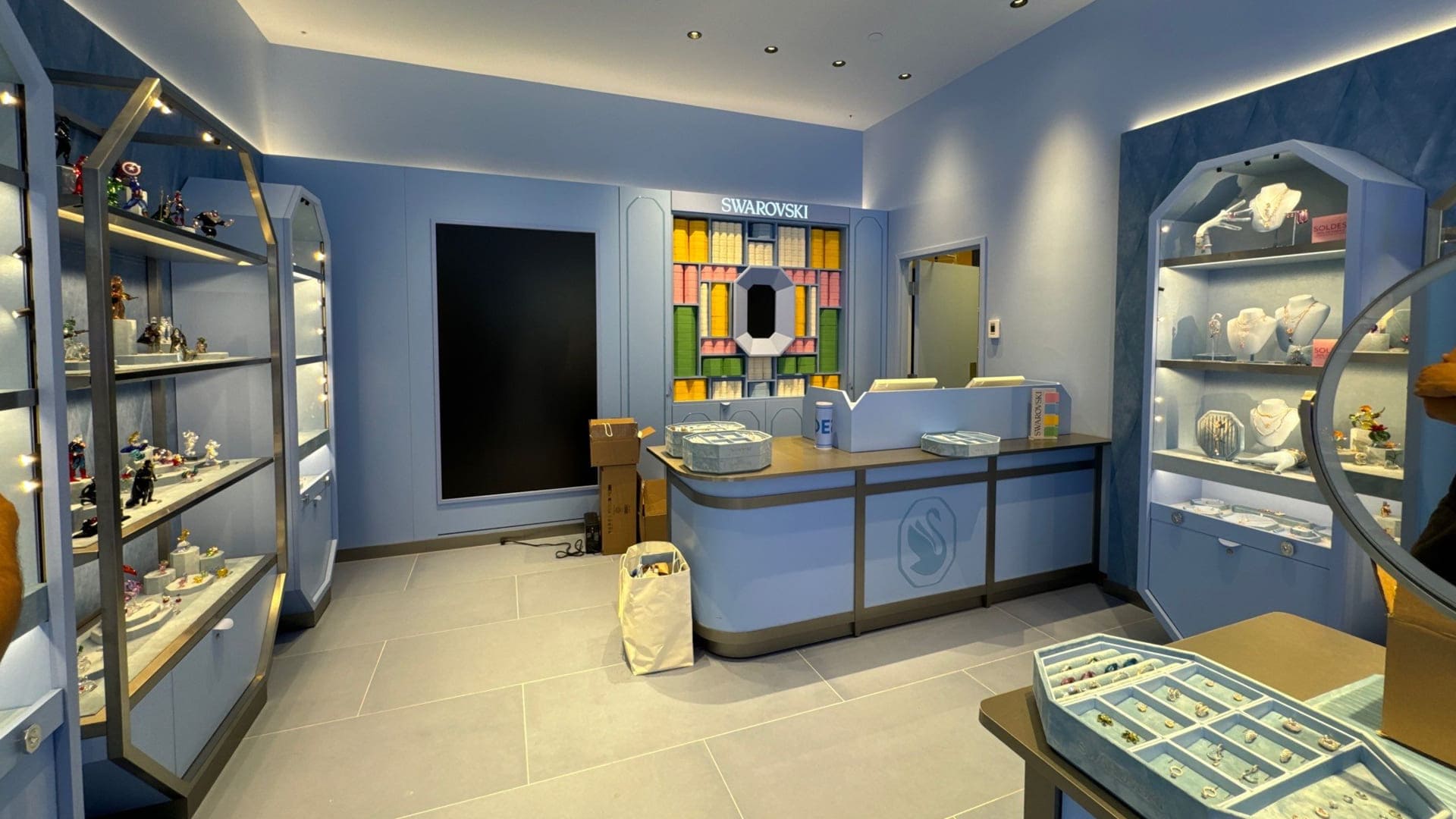 Swarovski Store inside